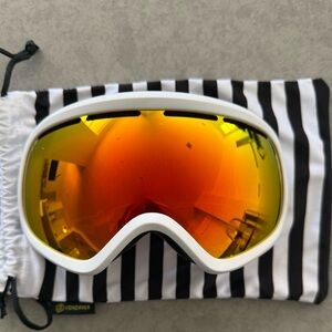 White Goggles with Orange Lens